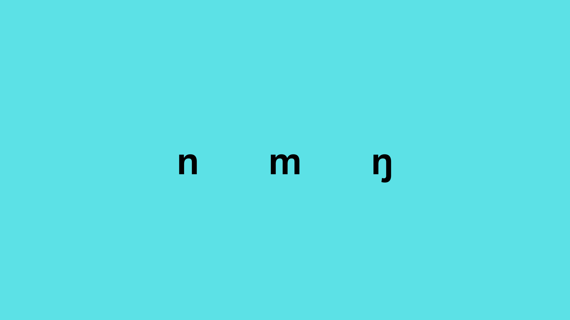 IPA: Nasal Consonant Sounds in American English