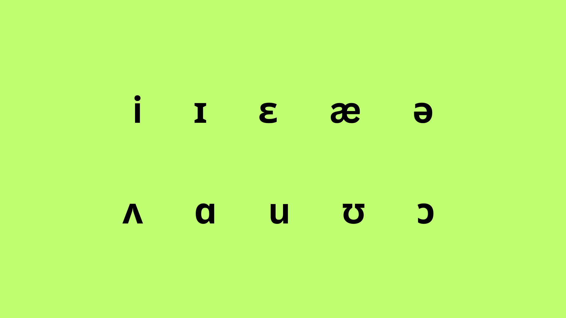 IPA: Monophthong Vowel Sounds in American English