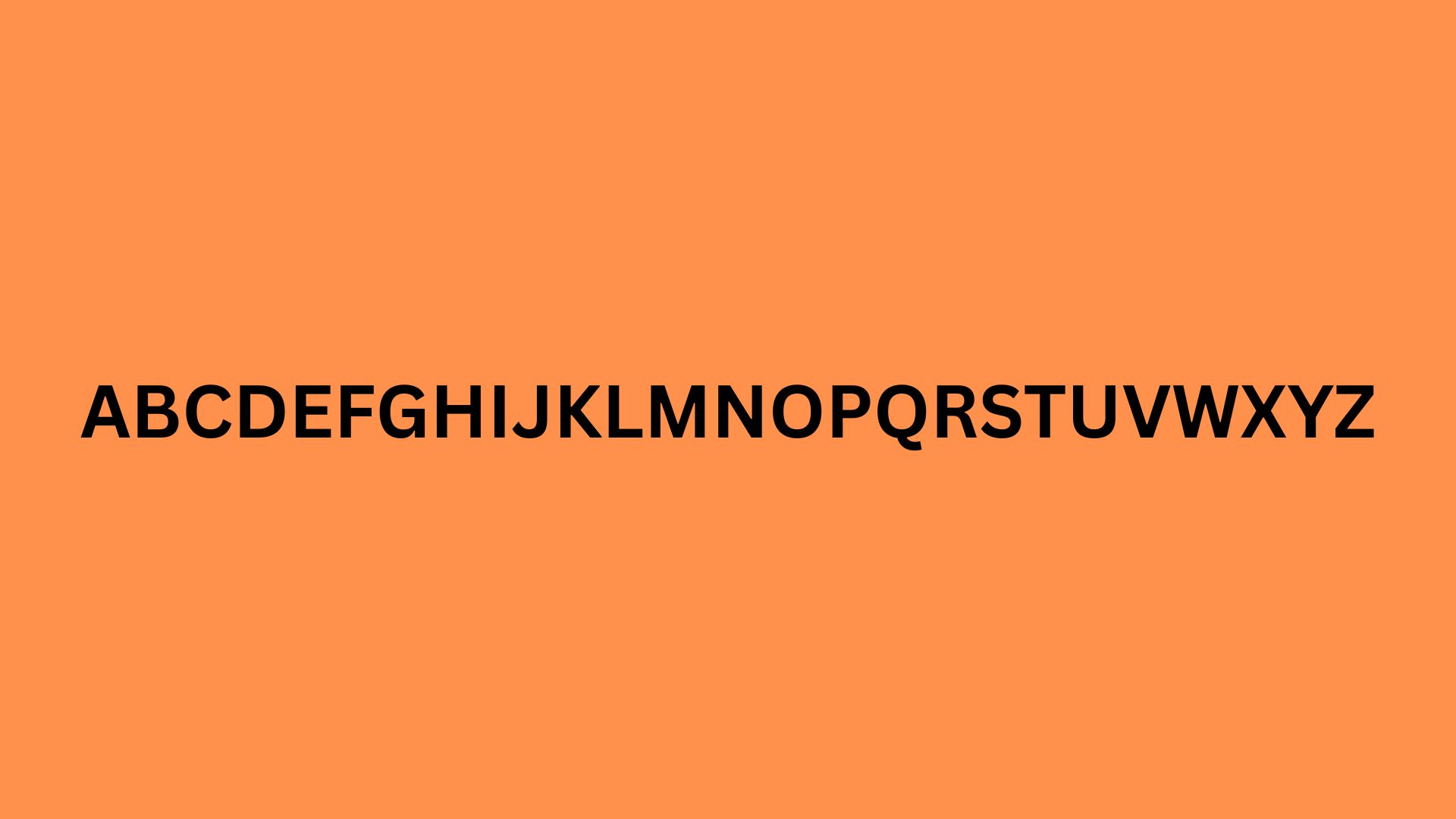 English Alphabet